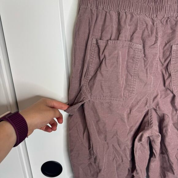 Madewell Corduroy Pull On Tapered Ankle Pants Purple High Rise Size Small - Picture 6 of 8